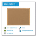 MasterVision Earth Cork Board, 24 x 36, Wood Frame