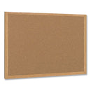 MasterVision Earth Cork Board, 24 x 36, Wood Frame