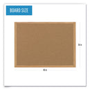 MasterVision Earth Cork Board, 36 x 48, Wood Frame