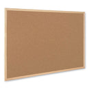 MasterVision Value Cork Bulletin Board with Oak Frame, 36 x 48, Natural