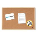 MasterVision Value Cork Bulletin Board with Oak Frame, 36 x 48, Natural