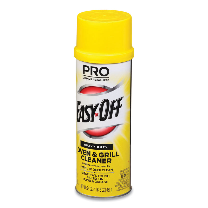 Professional EASY-OFF Oven and Grill Cleaner, 24 oz Aerosol, 6/Carton