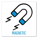 MasterVision Black fabric bulletin board, 48 x 72, Silver/Black