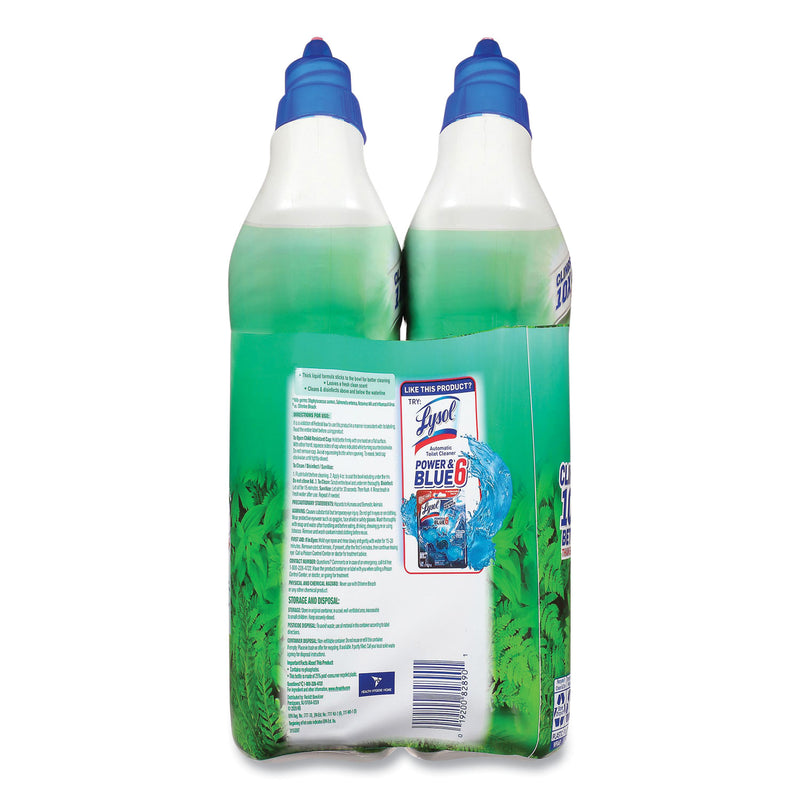 LYSOL Cling and Fresh Toilet Bowl Cleaner, Forest Rain Scent, 24 oz, 2/Pack