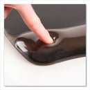 Fellowes Gel Crystals Keyboard Wrist Rest, 18.5 x 2.25, Black