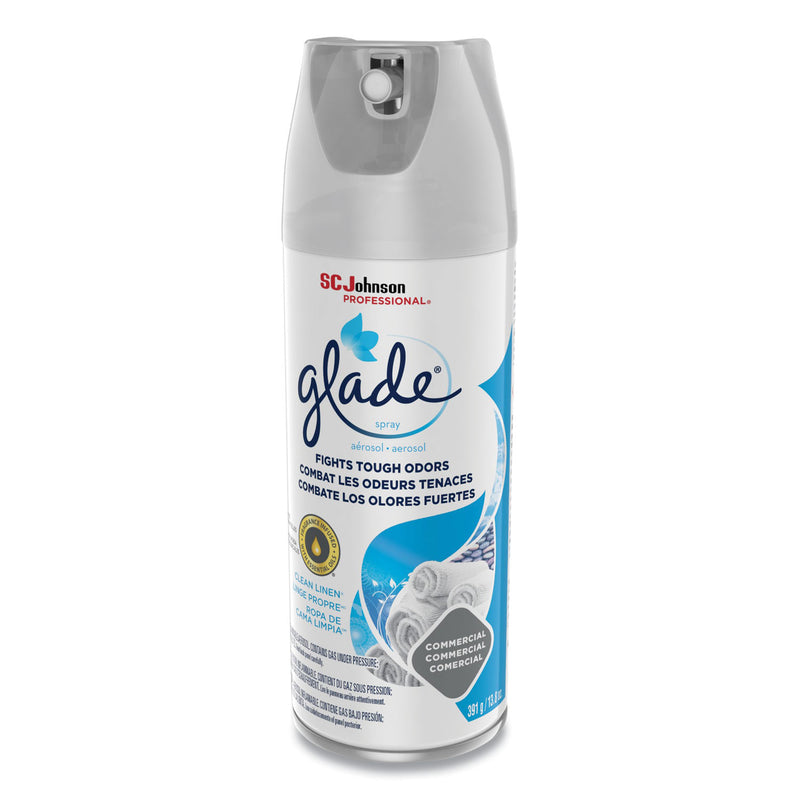 Glade Air Freshener, Clean Linen, 13.8 oz, 12/Carton