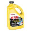 Drano Max Gel Clog Remover, Bleach Scent, 128 oz Bottle, 4/Carton