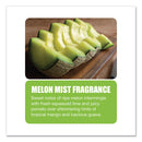 Big D Industries Diamond 3D Urinal Screen, Melon Mist Scent, Clear, 10/Pack, 6 Packs/Carton