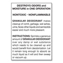 Big D Industries Granular Deodorant, Lemon, 16 oz, Shaker Can, 12/Carton