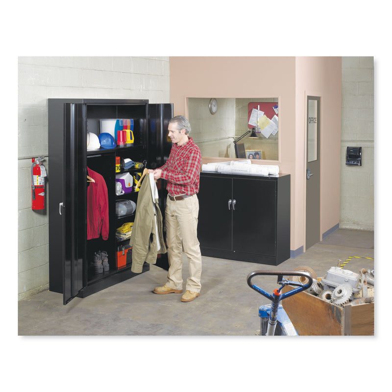 Tennsco Assembled Jumbo Steel Storage Cabinet, 48w x 24d x 78h, Light Gray