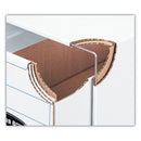 Bankers Box File/Cube Box Shell, Legal/Letter, 23.75 x 19.75, White/Blue, 6/Carton