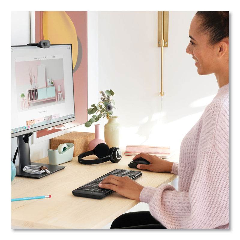 Logitech C505e HD Business Webcam, 1280 pixels x 720 pixels, Black