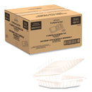 ProPlanet Hinged Lid Containers, Single Compartment, 9 x 8.8 x 3, White, Plastic, 150/Carton