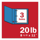 Navigator Premium Multipurpose Copy Paper, 97 Bright, 3-Hole, 20 lb Bond Weight, 8.5 x 11, White, 500 Sheets/Ream, 10 Reams/Carton