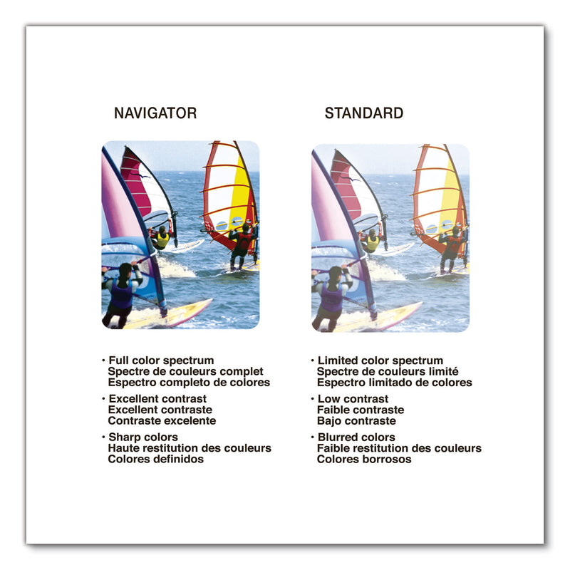 Navigator Platinum Paper, 99 Bright, 28 lb Bond Weight, 8.5 x 11, White, 500/Ream