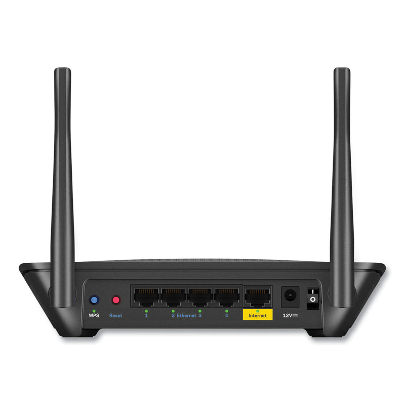 LINKSYS AC1200 Dual-Band Wi-Fi Router, 4 Ports, Dual-Band 2.4 GHz/5 GHz