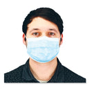 Impact Malt By Impact Three-Ply Face Mask with Ear Loops, 50 Box, 40 Boxes/Carton