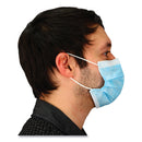 Impact Malt By Impact Three-Ply Face Mask with Ear Loops, 50 Box, 40 Boxes/Carton