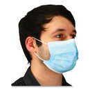 Impact Malt By Impact Three-Ply Face Mask with Ear Loops, 50 Box, 40 Boxes/Carton