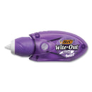 BIC Wite-Out Mini Twist Correction Tape, Non-Refillable, Blue/Fuchsia Applicators 0.2" x 314", 2/Pack