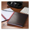 Black n' Red Hardcover Twinwire Notebook, SCRIBZEE Compatible, 1 Subject, Wide/Legal Rule, Black Cover, 9.88 x 6.88, 70 Sheets