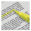 BIC Brite Liner Tank-Style Highlighter, Fluorescent Yellow Ink, Chisel Tip, Yellow/Black Barrel, Dozen