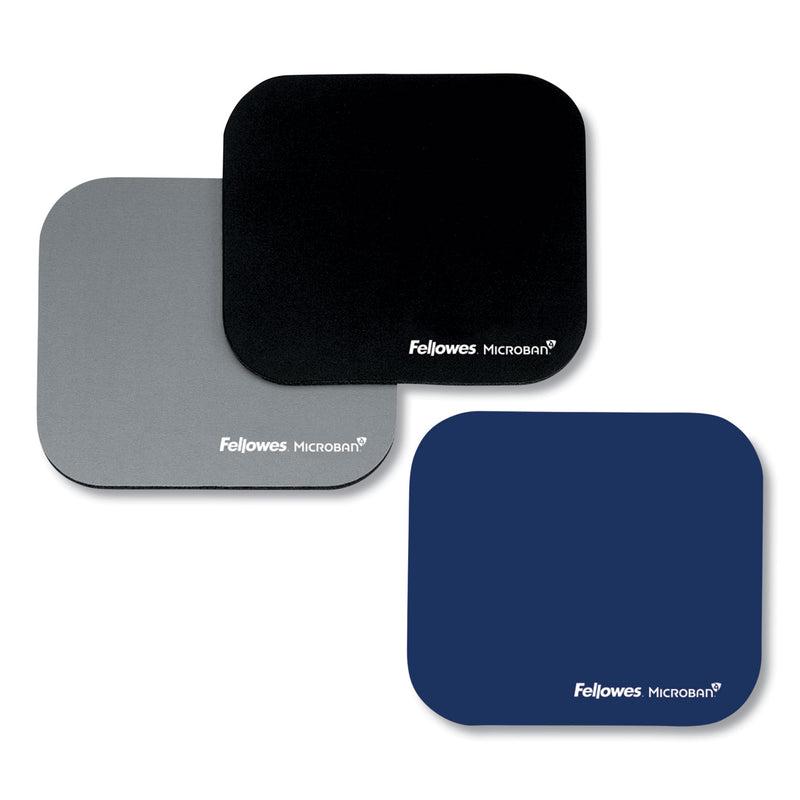 Fellowes Mouse Pad with Microban Protection, 9 x 8, Navy