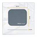 Fellowes Mouse Pad with Microban Protection, 9 x 8, Graphite
