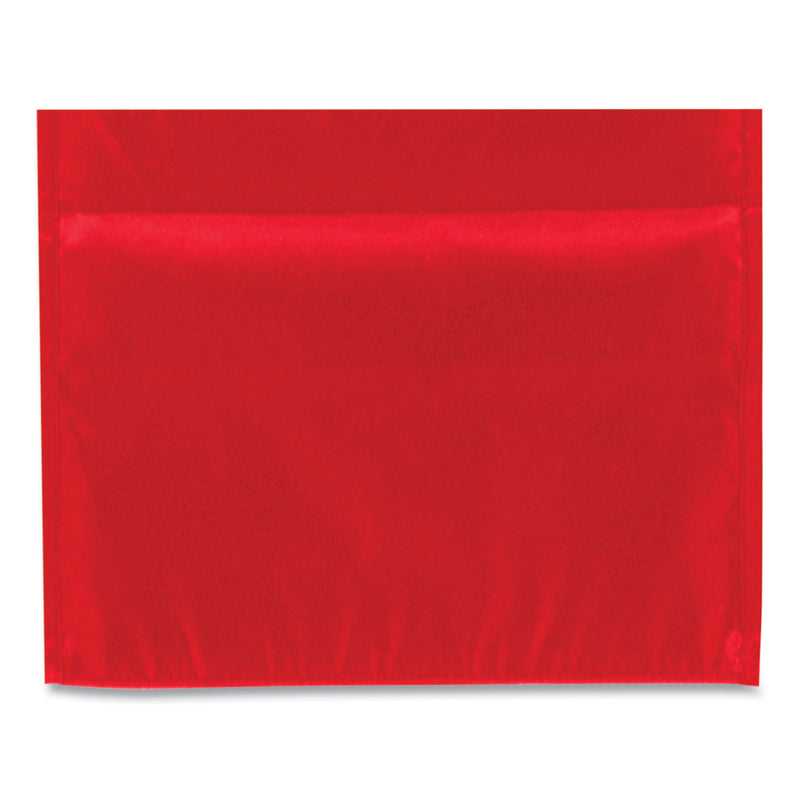 Carson-Dellosa Education Storage Pocket Chart, 10 Pockets, Hanger Grommets, 14 x 47, Red