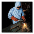 KleenGuard A65 Zipper Front Flame-Resistant Hooded Coveralls, Elastic Wrist and Ankles, X-Large, Blue, 25/Carton