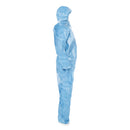 KleenGuard A65 Zipper Front Flame-Resistant Hooded Coveralls, Elastic Wrist and Ankles, X-Large, Blue, 25/Carton