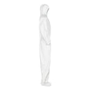 KleenGuard A20 Breathable Particle Protection Coveralls, Elastic Back, Hood and Boots, Large, White, 24/Carton