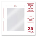 GBC Design View Poly Presentation Covers for Binding Systems, Frost, 11 x 8.5, Unpunched, 25/Pack