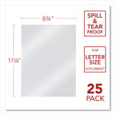 GBC Design View Poly Presentation Covers for Binding Systems, Frost, 11.25 x 8.75, Unpunched, 25/Pack