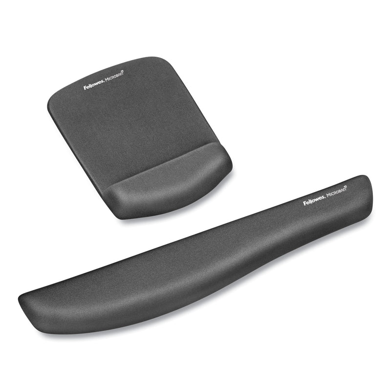 Fellowes PlushTouch Mouse Pad with Wrist Rest, 7.25 x 9.37, Graphite