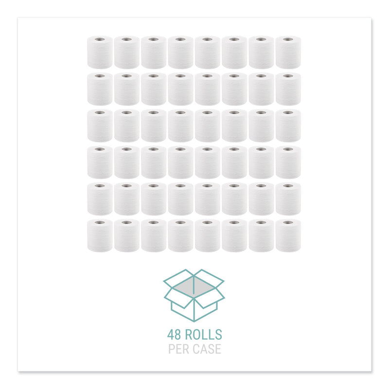 Windsoft Bath Tissue, Septic Safe, Individually Wrapped Rolls, 2-Ply, White, 500 Sheets/Roll, 48 Rolls/Carton