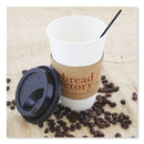 AmerCareRoyal Sip Straws, 7.5", Plastic, Black, 10,000/Carton