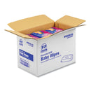 AmerCareRoyal Baby Wipes Refill Pack, 8 x 7, White, 80/Pack, 12 Packs/Carton