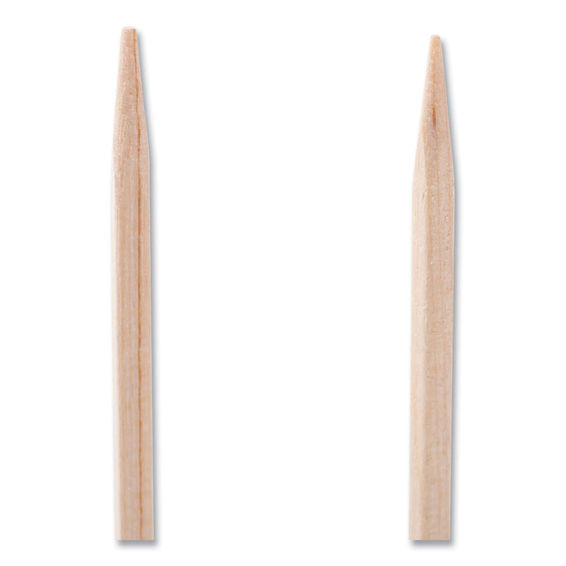AmerCareRoyal Square Wood Toothpicks, 2.75", Natural, 800/Box, 24 Boxes/Carton