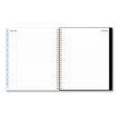 Blue Sky Baccara Dark Monthly Planner, Baccara Dark Floral Artwork, 10 x 8, Gray/Black/Gold Cover, 2023