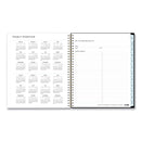Blue Sky Baccara Dark Monthly Planner, Baccara Dark Floral Artwork, 10 x 8, Gray/Black/Gold Cover, 2023