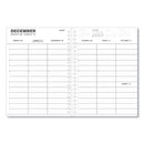 Universal Weekly Planner, 11 x 8, Black Cover, 14-Month, Dec 2022 through Jan 2024