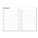 Universal Monthly Planner, 11 x 8, Black Cover, 14-Month, Dec 2022 through Jan 2024