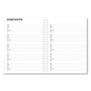 Universal Weekly Planner, 11 x 8, Black Cover, 14-Month, Dec 2022 through Jan 2024