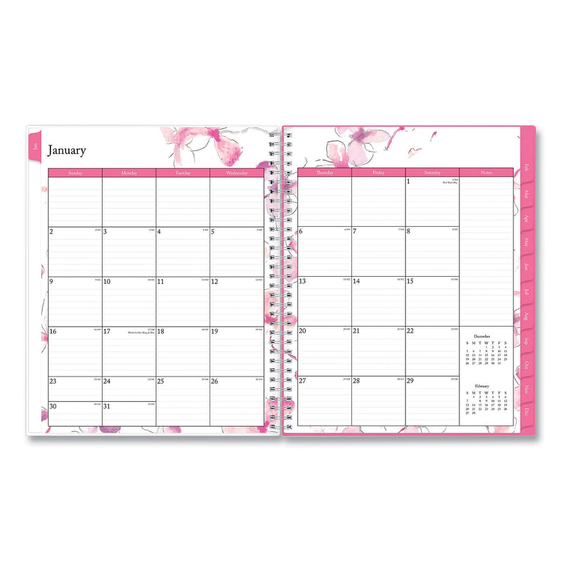 Blue Sky Breast Cancer Awareness Create-Your-Own Cover Weekly/Monthly Planner, Orchid Artwork, 11 x 8.5, 12-Month (Jan-Dec): 2023