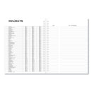 Universal Monthly Planner, 11 x 8, Black Cover, 14-Month, Dec 2022 through Jan 2024