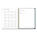 Blue Sky Baccara Dark Create-Your-Own Cover Weekly/Monthly Planner, Floral, 11 x 8.5, Gray/Black/Gold Cover, 12-Month (Jan-Dec): 2023
