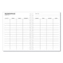 Universal Weekly Planner, 11 x 8, Black Cover, 14-Month, Dec 2022 through Jan 2024