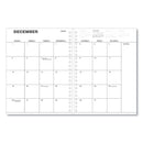 Universal Weekly Planner, 11 x 8, Black Cover, 14-Month, Dec 2022 through Jan 2024
