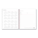 Blue Sky Joselyn Monthly Wirebound Planner, Joselyn Floral Artwork, 10 x 8, Pink/Peach/Black Cover, 12-Month (Jan to Dec): 2023